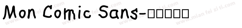 Mon Comic Sans字体转换